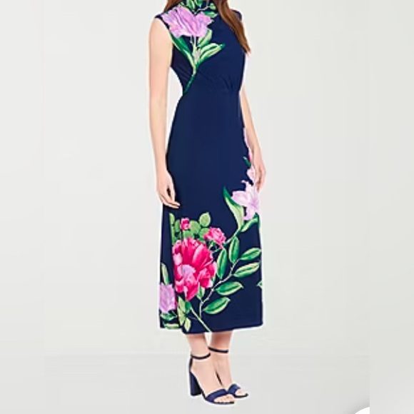 Clover And Sloane Womens Sleeveless Floral Maxi Dress Size 2 New With Ta… - Picture 4 of 9